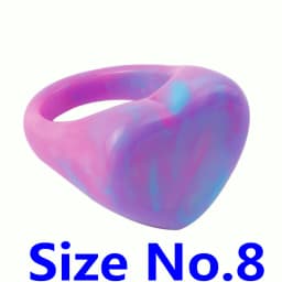 FishSheep Big Colorful Resin Heart Rings For Women Korean Geometric Transparent Shiny Acrylic Ring Girls Fashion Jewelry Gifts