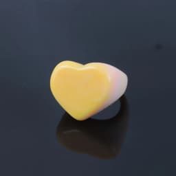 FishSheep Big Colorful Resin Heart Rings For Women Korean Geometric Transparent Shiny Acrylic Ring Girls Fashion Jewelry Gifts