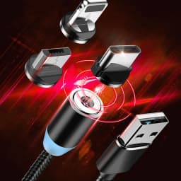1M Micro USB Magnetic Cable USB Type c Cable Fast Charging Wire For Samsung Huawei Xiaomi Redmi Android USB C Charger Cord