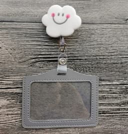 New Design 1 Piece Top Quality Retractable Nurse Badge Reel with ID Card Case Fashion Rainbow Sunflowers Students ID Case Holder
