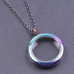 Heart Locket Pendant Necklace For Women Men Accessories Rhinestone Floating Lockets Charm Necklaces Fashion Jewelry Gift 3 Color