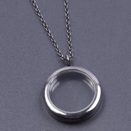 Heart Locket Pendant Necklace For Women Men Accessories Rhinestone Floating Lockets Charm Necklaces Fashion Jewelry Gift 3 Color