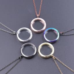 Heart Locket Pendant Necklace For Women Men Accessories Rhinestone Floating Lockets Charm Necklaces Fashion Jewelry Gift 3 Color
