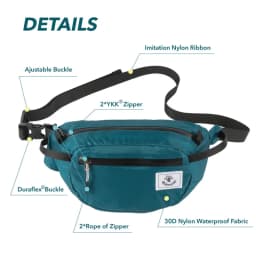 Hiking Waist Packs Portable, 2L Water Resistant Hiking Fanny Packs Lightweight with Adjustable Strap