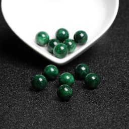 4A Natural Green Dragon Agate Quartz Crystal Single Bead DIY Beads Jewelry Making