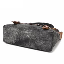 High Quality Waxed Canvas Shoulder Bag National Style Crossbody Bag Young Men Patchwork Color Flap Sling Bag