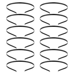 5pcs Metal Headbands Blank Smooth Hair Hoop Band DIY Hairband Plain Thin Bulk Headbands for Men Women Jeweley Hair Accessories