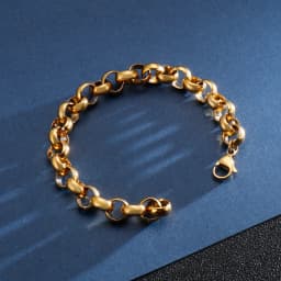 "O" Chain Luxury Stainless Steel Bracelet Men's High Quality Simple Chunky Link Wholesale Dropshipping Gift