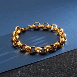 "O" Chain Luxury Stainless Steel Bracelet Men's High Quality Simple Chunky Link Wholesale Dropshipping Gift