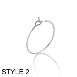 20Pcs/lot 316L Stainless Steel Big Circle Ear Wire Hoops Earring Making Materials DIY Earrings Base Earwires Jewelry Findings