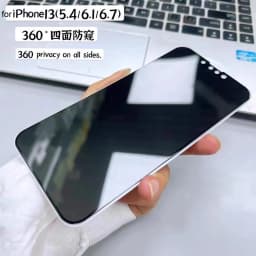 1-3Pcs 360° Privacy Screen Protector for iPhone 17 Air 16 15 14 Plus 13 12 mini 11 Pro X XS MAX XR Anti Spy Peep Tempered Glass