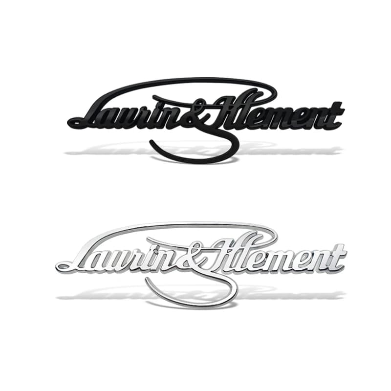 Car-Styling Metal Laurin & Klement Emblem Car Badge For Skoda L&K MK2 Kamiq Fabia Rapid Yaris Kodiaq Octavia Superb Scala Karoq