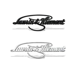 Car-Styling Metal Laurin & Klement Emblem Car Badge For Skoda L&K MK2 Kamiq Fabia Rapid Yaris Kodiaq Octavia Superb Scala Karoq