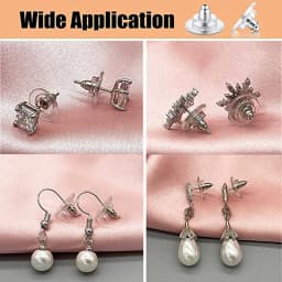100pcs/lot Rubber Earring Backs Stopper Earnuts Stud Earring Back Supplies For Jewelry DIY Jewelry Findings Making Accessories