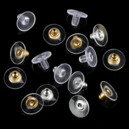 100pcs/lot Rubber Earring Backs Stopper Earnuts Stud Earring Back Supplies For Jewelry DIY Jewelry Findings Making Accessories