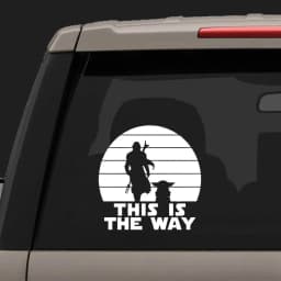 This Is The Way Vinyl Art Sticker Car Window Laptop Decoration Decal Kids Room WALL Decor Mural