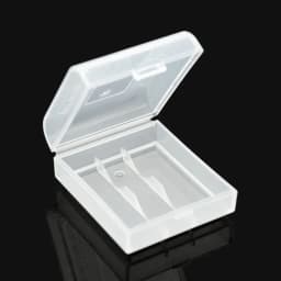 2 Slots CR123 16340 Battery Storage Boxes Transparent Hard Plastic For 16340 CR123A CR2 Battery Holder Container Box