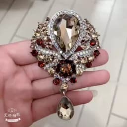 2022 Large Crystal Water-drop Brooches for Women Vintage Fashion Pendant Corsage Valentine Wedding Pins Party Rhinestone Jewelry