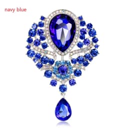 2022 Large Crystal Water-drop Brooches for Women Vintage Fashion Pendant Corsage Valentine Wedding Pins Party Rhinestone Jewelry