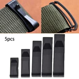 5pcs Molle Webbing Buckle Strap Belt end Clip Adjust Keeper Tactical Backpack Bag Buckles Camping Hiking Outdoor Military Attach