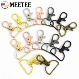 10/30/50Pcs 20mm/25mm Metal Lobster Clasps Bag Strap Swivel Trigger Buckles DIY Clip Snap Hook Webbing Hanger Keychain Hooks
