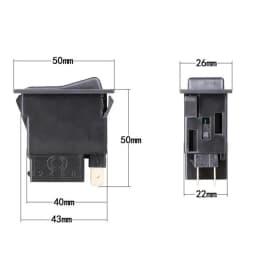 1PC Truck Excavator Crane Car-styling Modified Rocker Switch Button Universal engine stop+larme/fan/power/wiper/fog lamp switch