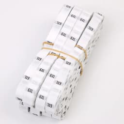 500 Pieces/batch Size Label Clothing Fabric Label Accessories Black and White Clothing Size Labels