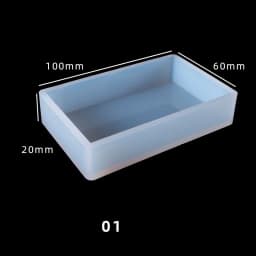 Cuboid Cube Resin Moulds Crystal Epoxy DIY Jewelry Pendant Storage Tray Square Rectangular Casting Accessories Silicone Mold