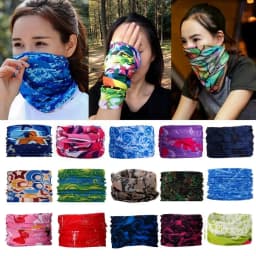 Fashion Men Women Head Face Neck Sunshade Collar Gaiter Tube Bandana Scarf Sports Headwear Scarf Dustproof Outdoor Fishing