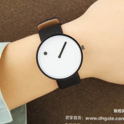 Fashion Minimalist Watches Men Creative Design Dot and Line Simple Stylish Quartz Wristwatches Unisex Leather Watch Reloj Hombre
