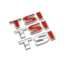 3D Metal TSI Car Side Fender Rear Trunk Emblem Badge Sticker Decals for Volkswagen Sagitar Golf Magotan Polaris Boracay Passat