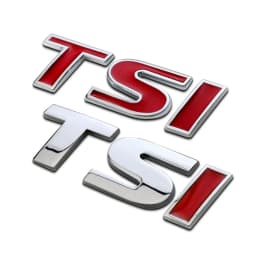 3D Metal TSI Car Side Fender Rear Trunk Emblem Badge Sticker Decals for Volkswagen Sagitar Golf Magotan Polaris Boracay Passat