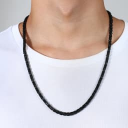 Vnox Men Basic Cubic Square Byzantine Chain Necklace 4mm Wide Stainless Steel Solid Metal Punk Collar Male Jewelry 60cm