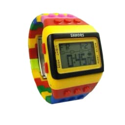 Fashion Rainbow Watch Women Led Digital Watches SHHORS Multifunction Electronic Wristwatches Ladies Girls Watches Reloj Mujer