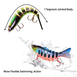 1 PCS Wobblers Fishing Lures Artificial Multi Jointed Sections Artificial Hard Bait Trolling Pike Carp Fishing Tools