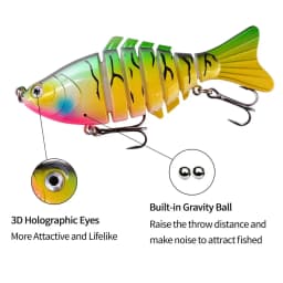 1 PCS Wobblers Fishing Lures Artificial Multi Jointed Sections Artificial Hard Bait Trolling Pike Carp Fishing Tools
