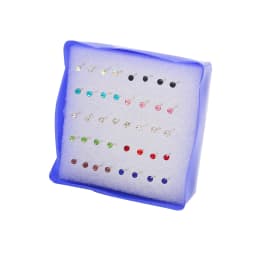 12Pairs 20Pairs 2.5-6mm Small Crystal Pearls Rhinestone Earrings Set For Fashion Women Jewelry Accessories Ball Stud Earrings
