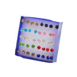 12Pairs 20Pairs 2.5-6mm Small Crystal Pearls Rhinestone Earrings Set For Fashion Women Jewelry Accessories Ball Stud Earrings