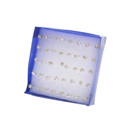 12Pairs 20Pairs 2.5-6mm Small Crystal Pearls Rhinestone Earrings Set For Fashion Women Jewelry Accessories Ball Stud Earrings