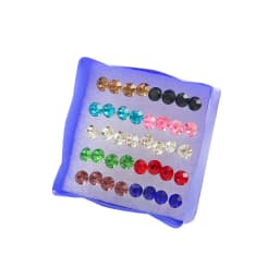 12Pairs 20Pairs 2.5-6mm Small Crystal Pearls Rhinestone Earrings Set For Fashion Women Jewelry Accessories Ball Stud Earrings