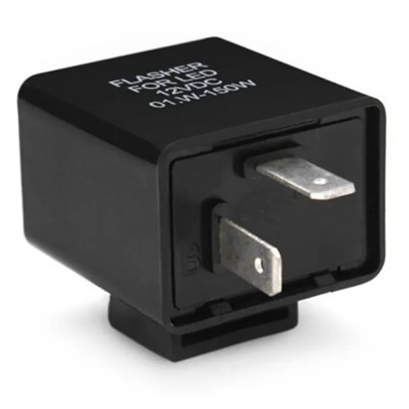 Led Turn Signal Flasher Relay 12V 2Pin Motorcycle Blinker Adjustable Automatic Protection Flasher Relay Turn Signal Indicator