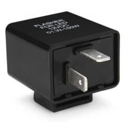 Led Turn Signal Flasher Relay 12V 2Pin Motorcycle Blinker Adjustable Automatic Protection Flasher Relay Turn Signal Indicator
