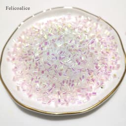 500g 2*3mm Bingsu Beads Colorful Plastic Cylindrical Charms Fashion Beads For DIY Ornament Jewelry Making Accessories