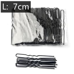 50 Pcs/Bag 5/6/7cm U Shaped Alloy Hairpins Waved Hair Clips Simple Metal Bobby Pins Barrettes Bridal Hairstyle Tools Hair Pins