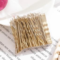 50 Pcs/Bag 5/6/7cm U Shaped Alloy Hairpins Waved Hair Clips Simple Metal Bobby Pins Barrettes Bridal Hairstyle Tools Hair Pins