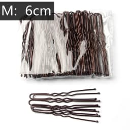 50 Pcs/Bag 5/6/7cm U Shaped Alloy Hairpins Waved Hair Clips Simple Metal Bobby Pins Barrettes Bridal Hairstyle Tools Hair Pins