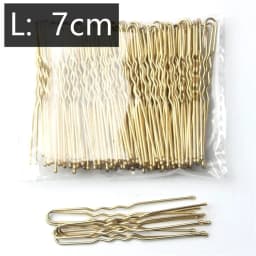 50 Pcs/Bag 5/6/7cm U Shaped Alloy Hairpins Waved Hair Clips Simple Metal Bobby Pins Barrettes Bridal Hairstyle Tools Hair Pins