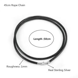 Buyee 925 Sterling Silver Big Pendant Necklace Smooth Light Flat Silver Bullion Unique Necklace for Man Boy Rock Punk Jewelry