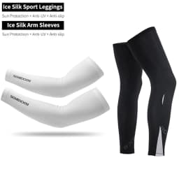 ROCKBROS Cycling Sleeve Outdoor Sports Arm Sleeve Sun Protection UV Arm Sleeves Ice Fabric Basketball leggings Fishing sleeve