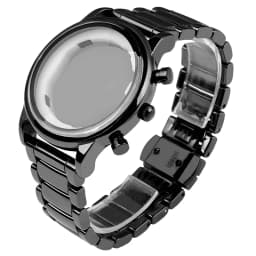 22mm Black High-Grade Bright Ceramic Strap Bracelet Watchbands for Armani Watch AR1507 AR1509/70002 AX7105 Ceramic Watch